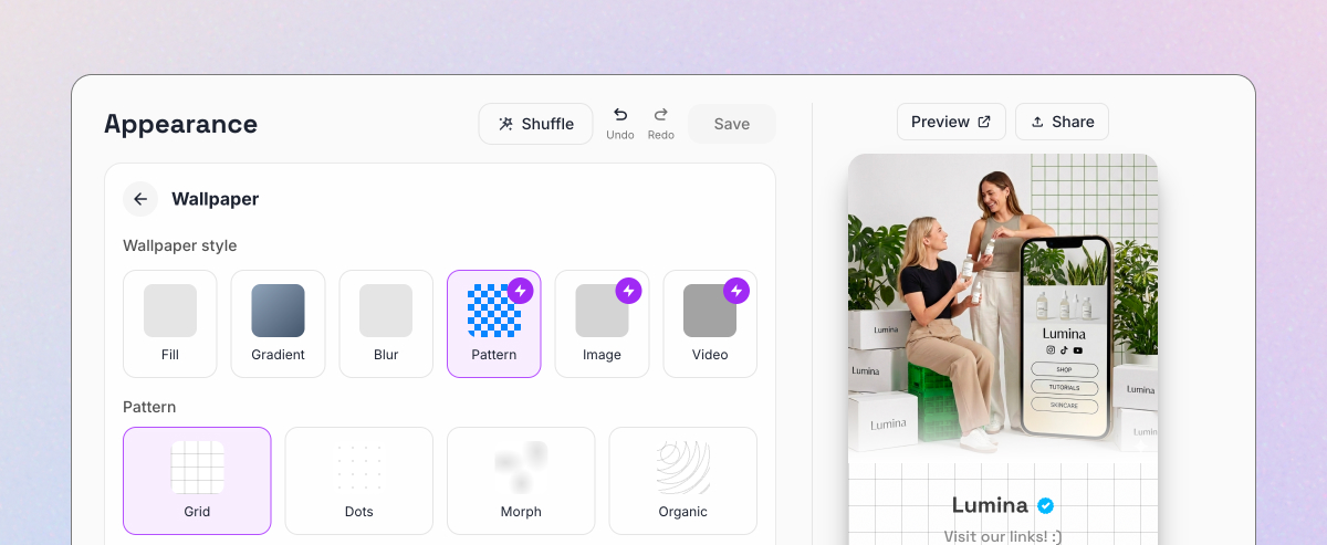 Hero layout & new design options
